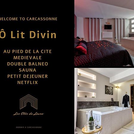Les Gites De Laure - O Lit Divin, Instant De Volupte, Balneo Sauna, Climatisation, Netflix, 160M De La Cite Medievale Каркассонн Екстер'єр фото